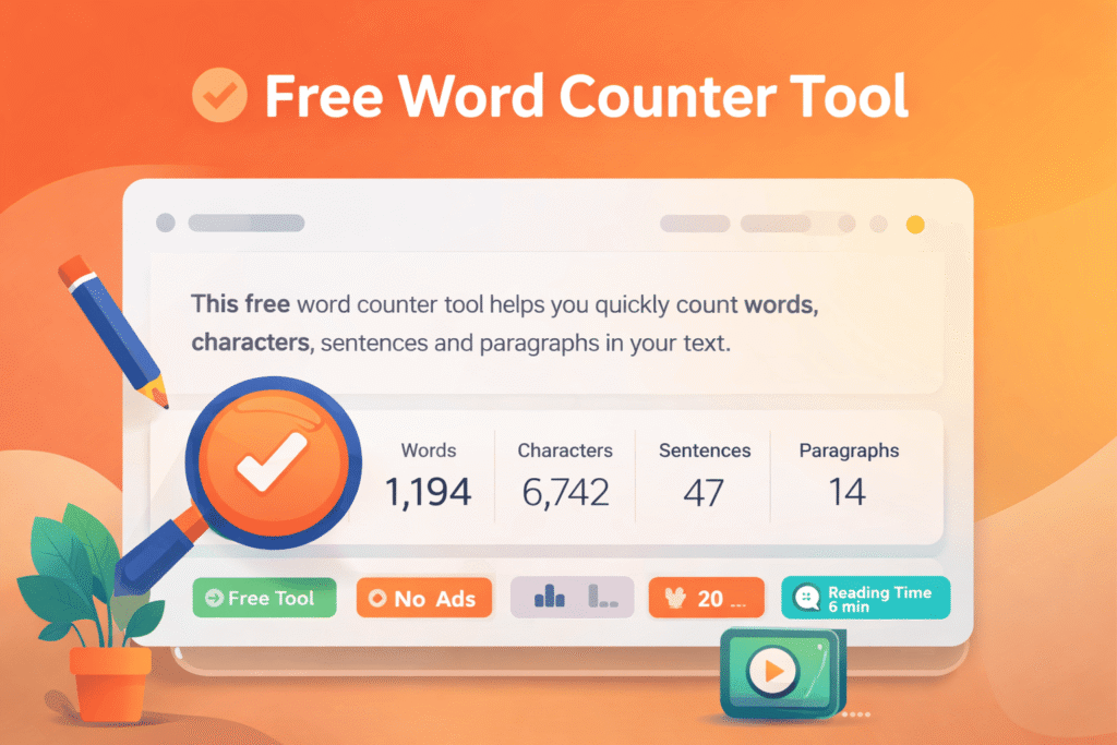Free Word Counter Tool Online with Word and Character Counter